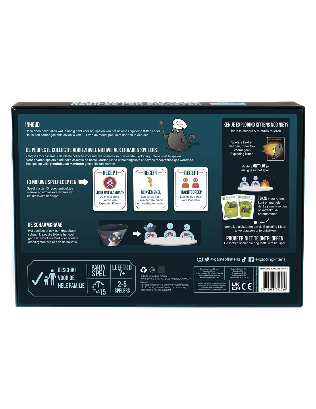 Exploding Kittens Recipes For Disaster (NL) 4 Exploding Kittens Recipes For Disaster (NL) - Afbeelding 2